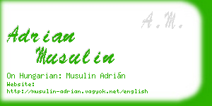 adrian musulin business card